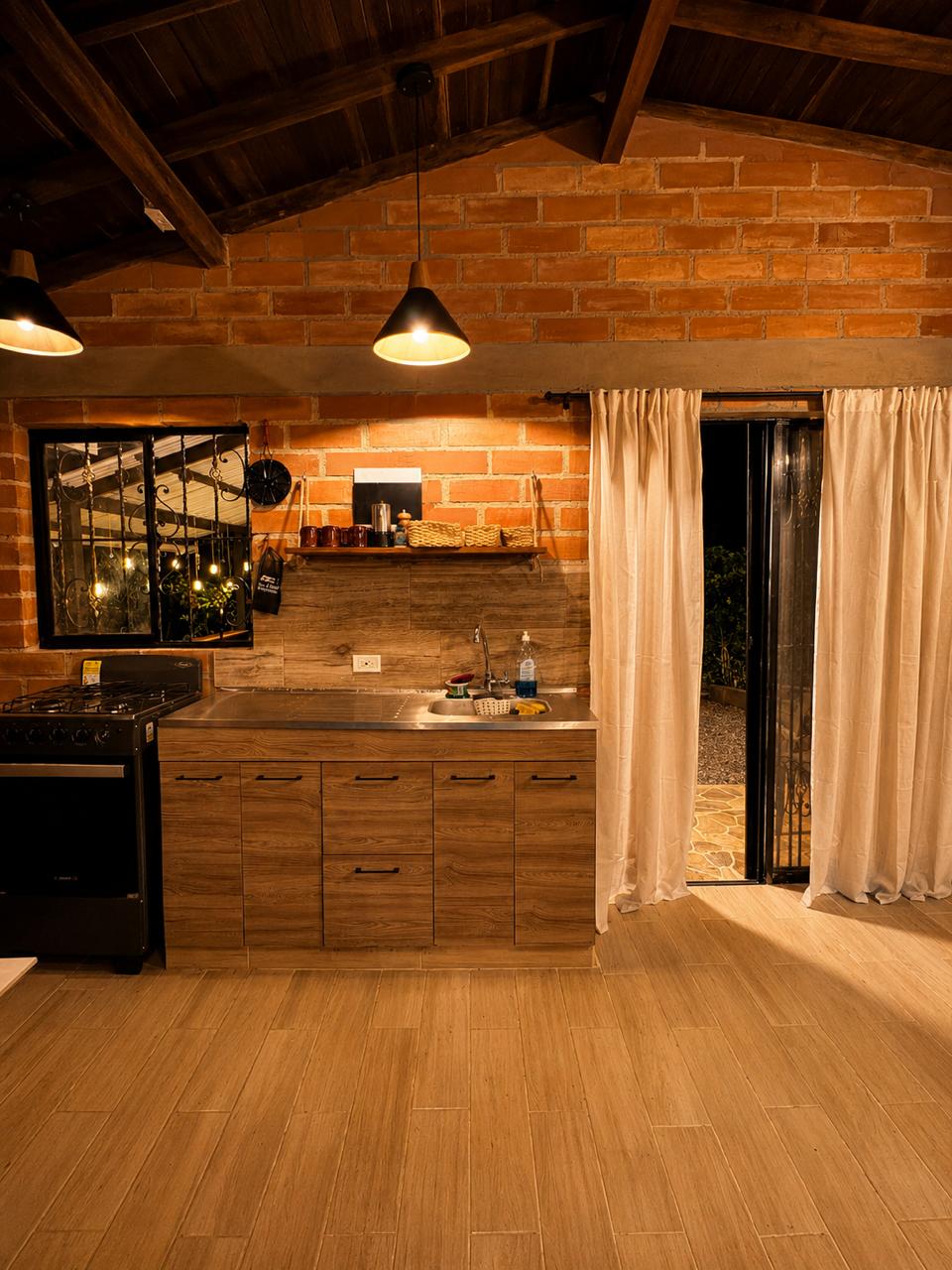 Cocina equipada de la cabaña